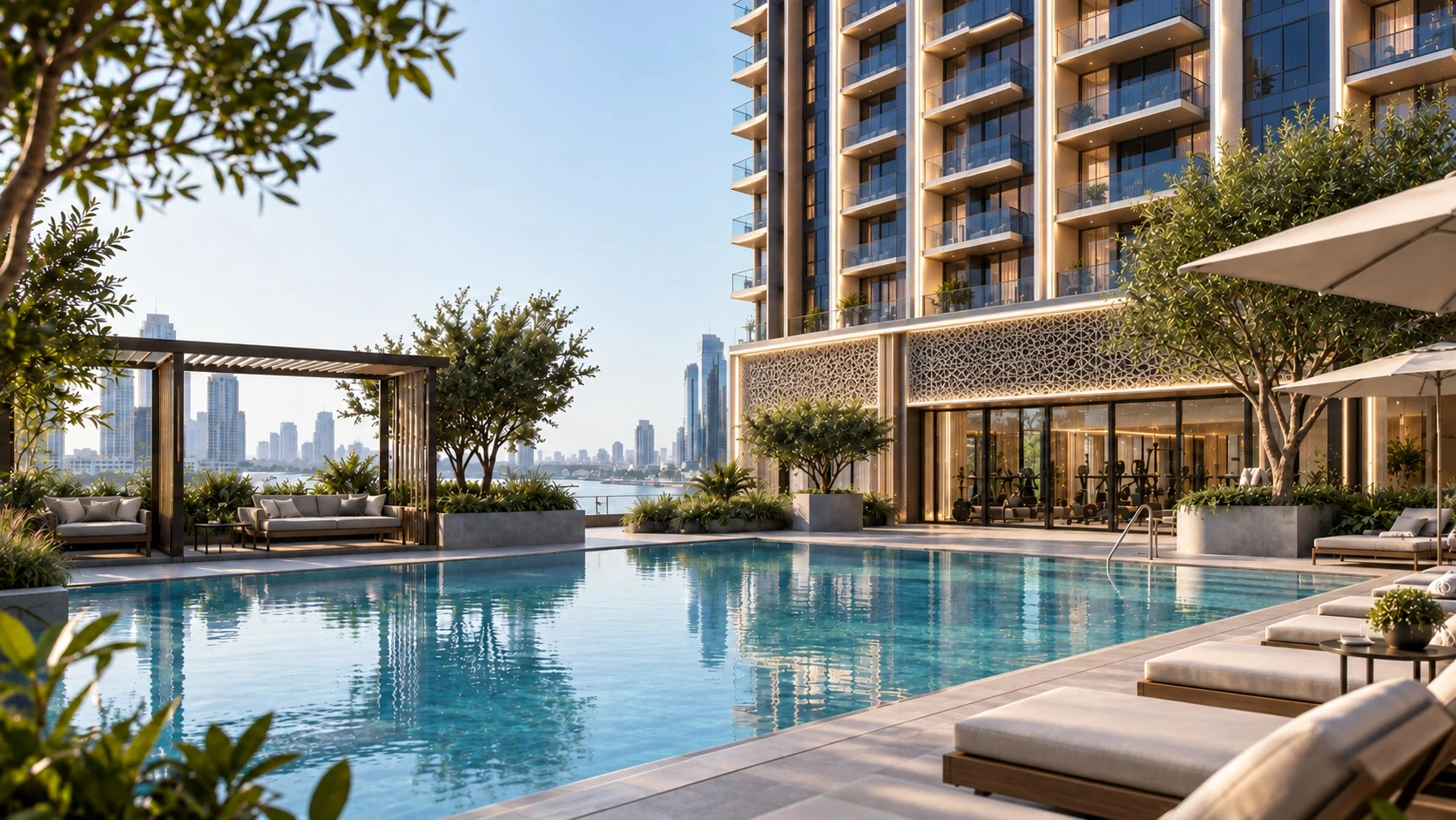 Binghatti Starfall Al Jadaf aerial render