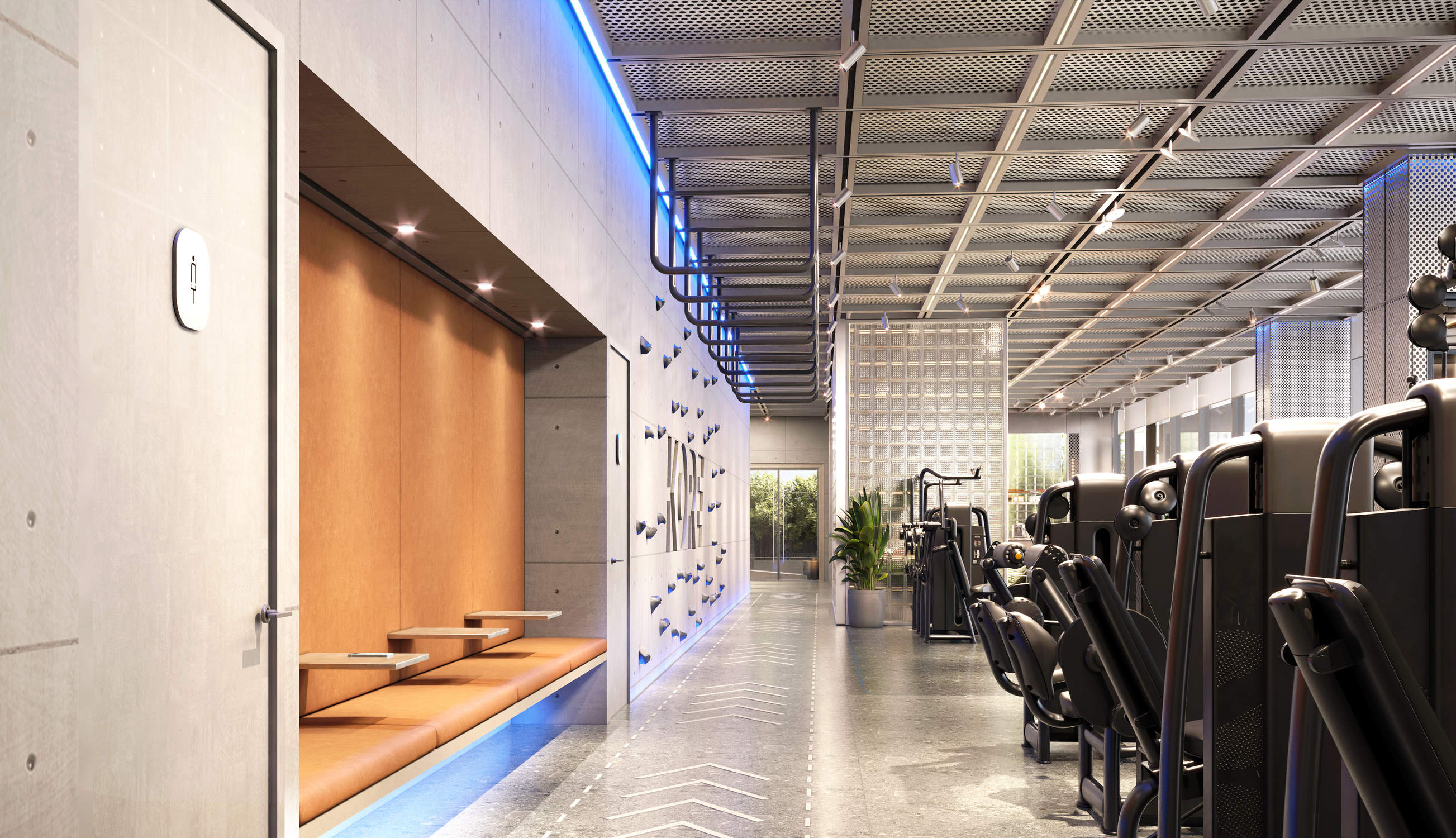 Technogym training area at Kore by Imtiaz