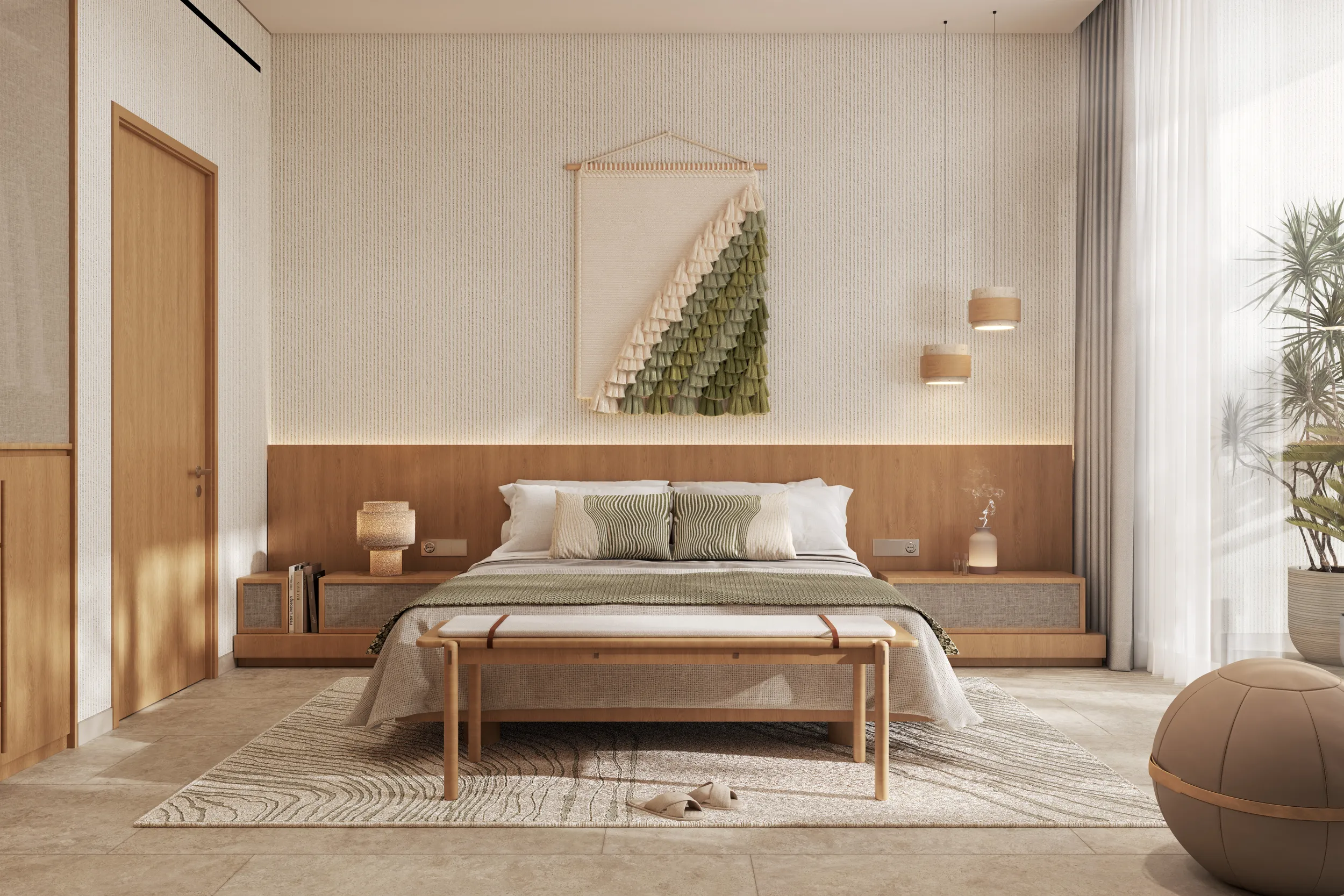Bedroom interior at Kore by Imtiaz apartments